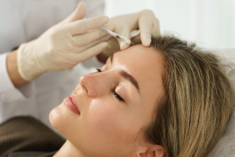 botox on the forehead